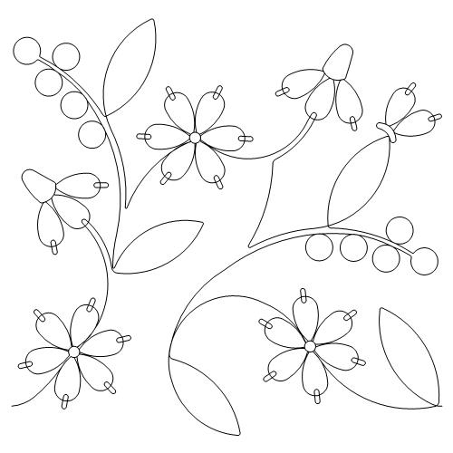 Embroidered Daisy (AB)
