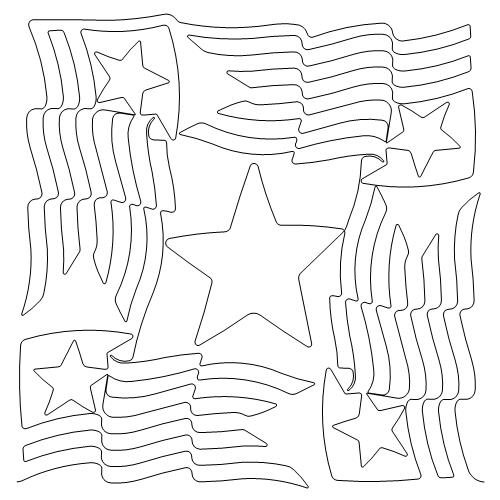 Waving Stars and Stripes (AB)