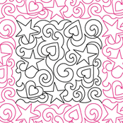 Swirly Stars Hearts 2