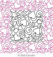 Swirly Stars Hearts 1