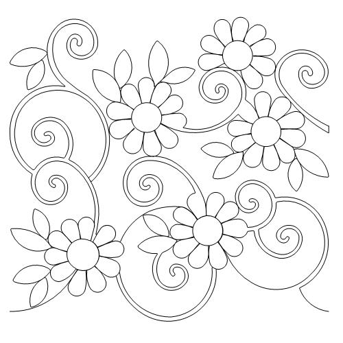 Daisy Swirls     (AB)